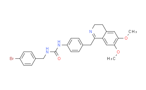 1023534-91-9 | 1-[(4-bromophenyl)methyl]-3-[4-[(6,7-dimethoxy-3,4-dihydroisoquinolin-1-yl)methyl]phenyl]urea