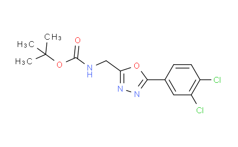 1053656-61-3 | 2-tert-Butyloxycarbonylaminomethyl-5-(3,4-dichlorophenyl)-1,3,4oxadiazole