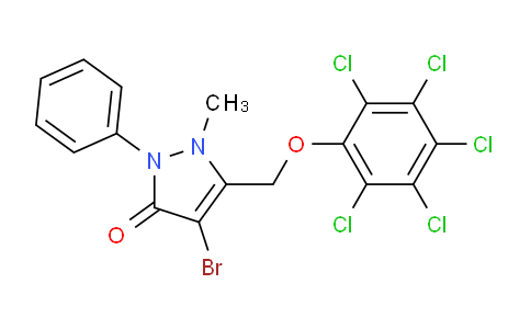 1023514-61-5 | 4-Bromo-2-methyl-3-((2,3,4,5,6-pentachlorophenoxy)methyl)-1-phenyl-3-pyrazolin-5-one