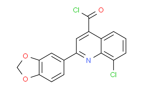 1160256-73-4 | 2-(1,3-Benzodioxol-5-YL)-8-chloroquinoline-4-carbonyl chloride