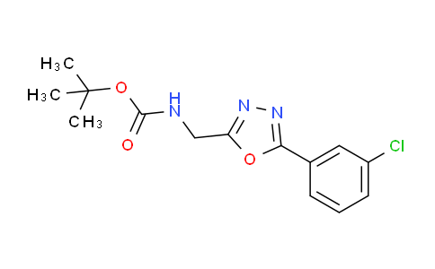 1053656-64-6 | 2-tert-Butyloxycarbonylaminomethyl-5-(3-chlorophenyl)-1,3,4oxadiazole