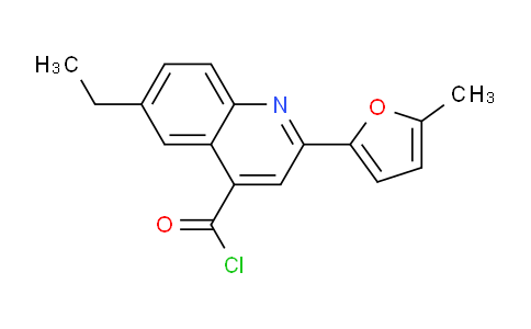 1160257-12-4 | 6-Ethyl-2-(5-methyl-2-furyl)quinoline-4-carbonyl chloride