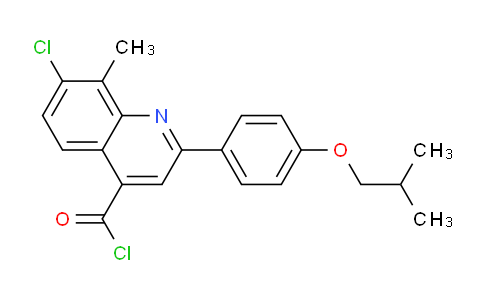 1160255-92-4 | 7-Chloro-2-(4-isobutoxyphenyl)-8-methylquinoline-4-carbonyl chloride