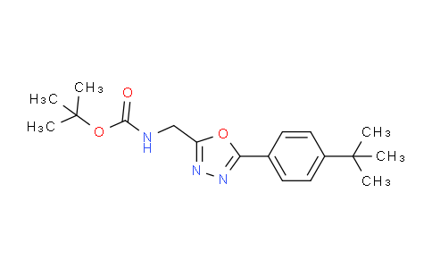 1053656-72-6 | 2-tert-Butyloxycarbonylaminomethyl-5-(4-tert-butylphenyl)-1,3,4oxadiazole