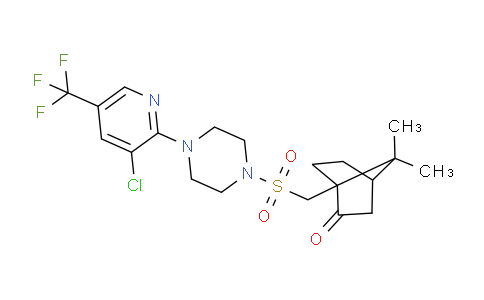 1119391-86-4 | 1-[[4-[3-Chloro-5-(trifluoromethyl)pyridin-2-yl]piperazin-1-yl]sulfonylmethyl]-7,7-dimethylbicyclo[2.2.1]heptan-2-one