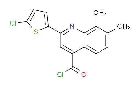 1160261-41-5 | 2-(5-Chloro-2-thienyl)-7,8-dimethylquinoline-4-carbonyl chloride