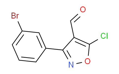 1188050-78-3 | 3-(3-Bromophenyl)-5-chloro-1,2-oxazole-4-carbaldehyde