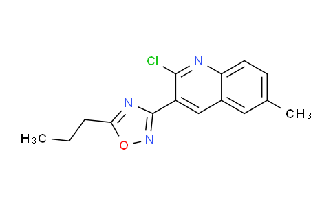 MC277N26 | 1142201-71-5 | 2-Chloro-6-methyl-3-(5-propyl-1,2,4-oxadiazol-3-yl)quinoline