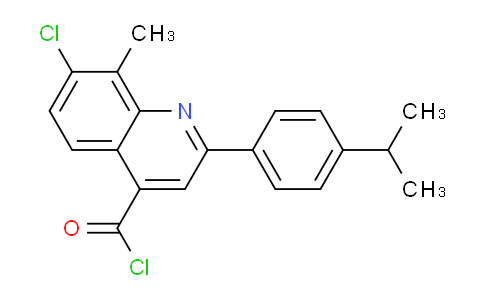 1160256-12-1 | 7-Chloro-2-(4-isopropylphenyl)-8-methylquinoline-4-carbonyl chloride