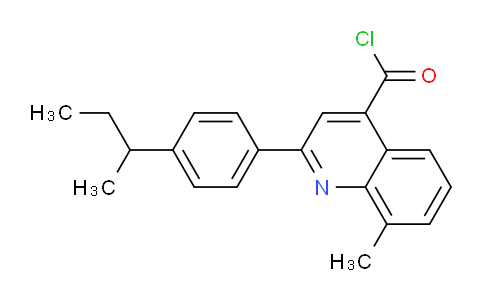 1160254-29-4 | 2-(4-Sec-butylphenyl)-8-methylquinoline-4-carbonyl chloride