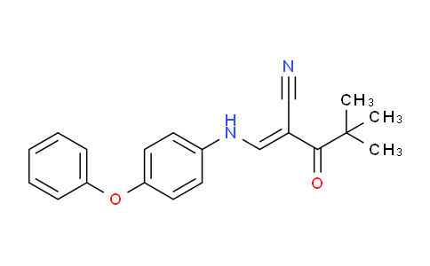 DY27B886 | 1025129-86-5 | (2E)-4,4-dimethyl-3-oxo-2-{[(4-phenoxyphenyl)amino]methylidene}pentanenitrile