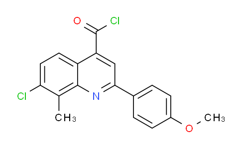 MC27C279 | 1160263-66-0 | 7-Chloro-2-(4-methoxyphenyl)-8-methylquinoline-4-carbonyl chloride