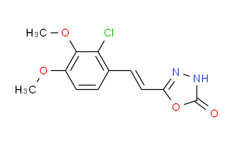 1086376-13-7 | 5-[(E)-2-(2-Chloro-3,4-dimethoxyphenyl)vinyl]-1,3,4-oxadiazol-2(3H)-one