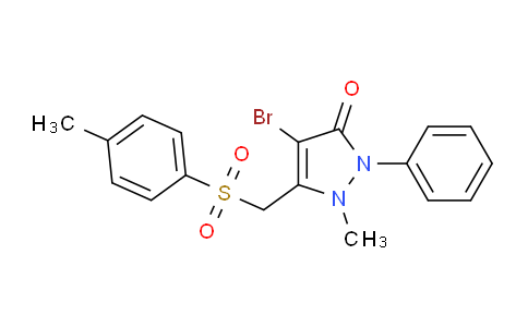 MC27E422 | 1023502-23-9 | 4-bromo-1-methyl-5-[(4-methylphenyl)sulfonylmethyl]-2-phenylpyrazol-3-one