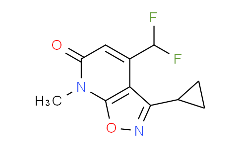 1160246-39-8 | 3-cyclopropyl-4-(difluoromethyl)-7-methyl-6H,7H-1,2oxazolo5,4-bpyridin-6-one