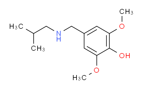 MC27H174 | 1038273-66-3 | 2,6-Dimethoxy-4-{[(2-methylpropyl)amino]methyl}phenol