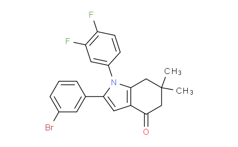DY27M496 | 1024400-97-2 | 2-(3-Bromophenyl)-1-(3,4-difluorophenyl)-6,6-dimethyl-5,7-dihydroindol-4-one