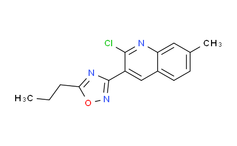 MC27M747 | 1142201-66-8 | 2-Chloro-7-methyl-3-(5-propyl-1,2,4-oxadiazol-3-yl)quinoline