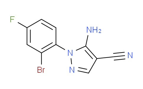 1159678-49-5 | 5-Amino-1-(2-bromo-4-fluorophenyl)pyrazole-4-carbonitrile
