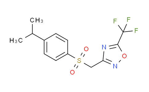DY27N428 | 1020252-61-2 | 3-[(4-Propan-2-ylphenyl)sulfonylmethyl]-5-(trifluoromethyl)-1,2,4-oxadiazole
