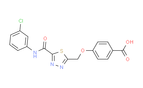 1142209-45-7 | 4-(5-{(3-Chlorophenyl)aminocarbonyl}-1,3,4-thiadiazol-2-yl)methoxybenzoic Acid