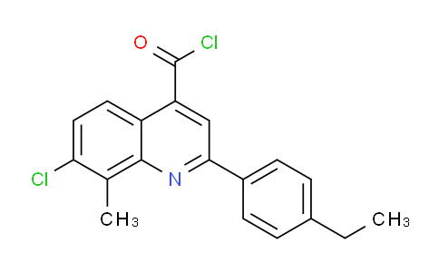 1160256-04-1 | 7-Chloro-2-(4-ethylphenyl)-8-methylquinoline-4-carbonyl chloride