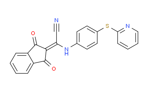 DY27N835 | 1024221-83-7 | 2-(1,3-dioxoinden-2-ylidene)-2-(4-pyridin-2-ylsulfanylanilino)acetonitrile
