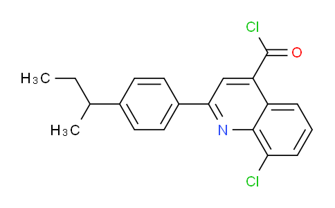 1160256-20-1 | 2-(4-Sec-butylphenyl)-8-chloroquinoline-4-carbonyl chloride