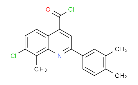 1160256-40-5 | 7-Chloro-2-(3,4-dimethylphenyl)-8-methylquinoline-4-carbonyl chloride