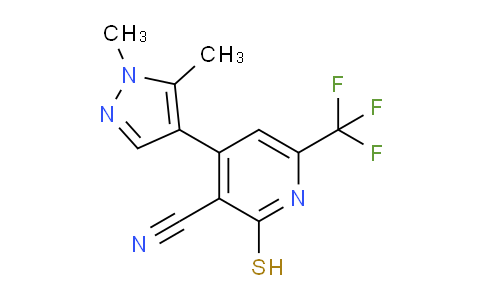 1001519-32-9 | 4-(1,5-dimethyl-1H-pyrazol-4-yl)-2-sulfanyl-6-(trifluoromethyl)pyridine-3-carbonitrile