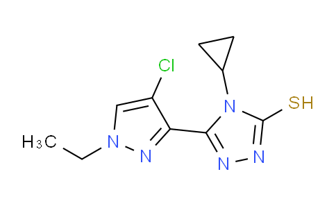 1001500-10-2 | 5-(4-chloro-1-ethyl-1H-pyrazol-3-yl)-4-cyclopropyl-4H-1,2,4-triazole-3-thiol