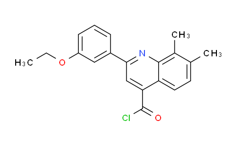 1160261-52-8 | 2-(3-Ethoxyphenyl)-7,8-dimethylquinoline-4-carbonyl chloride
