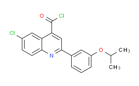 1160263-43-3 | 6-Chloro-2-(3-isopropoxyphenyl)quinoline-4-carbonyl chloride