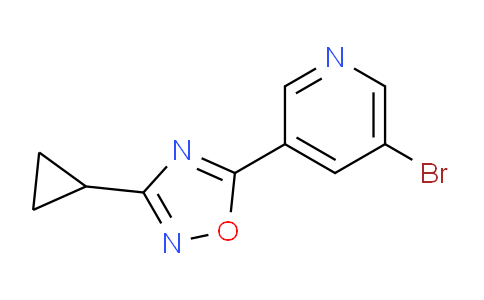 1165931-68-9 | 3-环丙基-5-(5-溴-3-吡啶基)-1,2,4-恶二唑