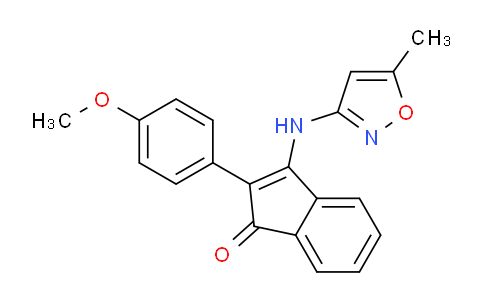 1022394-38-2 | 2-(4-Methoxyphenyl)-3-((5-methylisoxazol-3-YL)amino)inden-1-one