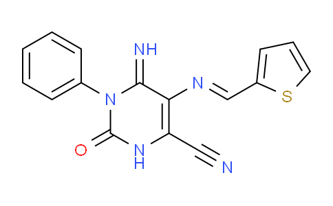 1020252-18-9 | 6-Imino-2-oxo-1-phenyl-5-{(E)-2-thienylmethylideneamino}-1,2,3,6-tetrahydro-4-pyrimidinecarbonitrile