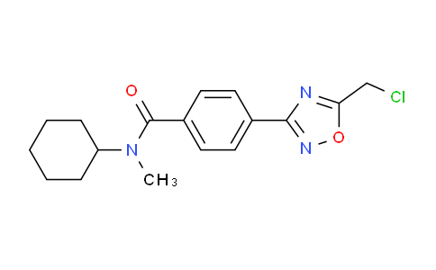 1119449-62-5 | 4-5-(Chloromethyl)-1,2,4-oxadiazol-3-yl-N-cyclohexyl-N-methylbenzamide