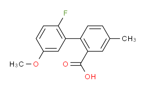 1261935-40-3 | 2-(2-fluoro-5-methoxyphenyl)-5-methylbenzoic Acid