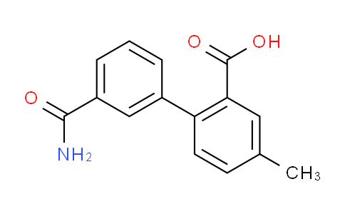 1262006-22-3 | 2-(3-carbamoylphenyl)-5-methylbenzoic Acid