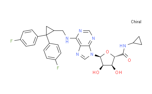 151398-11-7 | β-D-Ribofuranuronamide, 1-[6-[[[2,2-bis(4-fluorophenyl)cyclopropyl]methyl]amino]-9H-purin-9-yl]-N-cyclopropyl-1-deoxy-, (S)- (9CI)