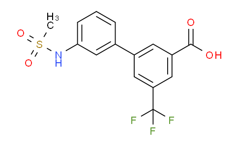 DY28W582 | 1262010-46-7 | [1,1'-Biphenyl]-3-carboxylic acid, 3'-[(methylsulfonyl)amino]-5-(trifluoromethyl)-
