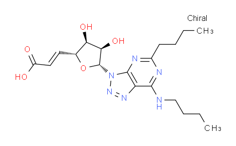 187669-90-5 | β-D-核糖-庚-5-烯基呋喃糖醛酸，1-[5-丁基-7-(丁基氨基)-3H-1,2,3-三唑并[4,5-d]嘧啶-3-基]-1,5,6-三脱氧-，(5E)-(9CI)