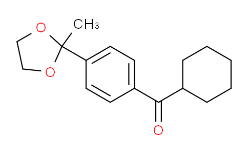 1346523-52-1 | Cyclohexyl 4-(2-Methyl-1,3-dioxolan-2-yl)phenyl ketone