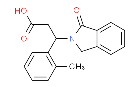 478249-82-0 | 3-(2-甲基苯基)-3-(1-氧代-2,3-二氢-1H-异吲哚-2-基)丙酸