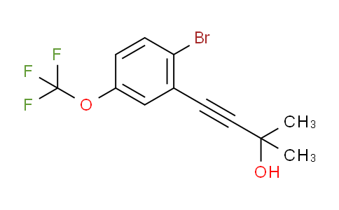 1187385-74-5 | 4-(2-Bromo-5-(trifluoromethoxy)phenyl)-2-methylbut-3-yn-2-ol