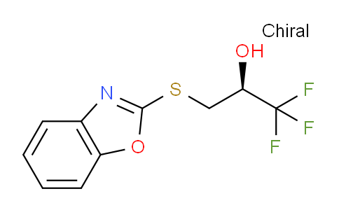 477713-88-5 | (2S)-3-(1,3-benzoxazol-2-ylsulfanyl)-1,1,1-trifluoropropan-2-ol