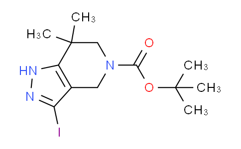 1638764-24-5 | tert-butyl 3-iodo-7,7-dimethyl-1H,4H,5H,6H,7H-pyrazolo[4,3-c]pyridine-5-carboxylate