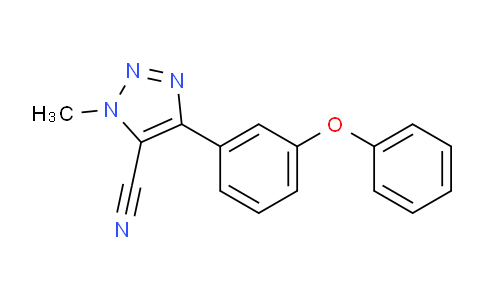 1024154-10-6 | 1-methyl-4-(3-phenoxyphenyl)-1H-1,2,3-triazole-5-carbonitrile