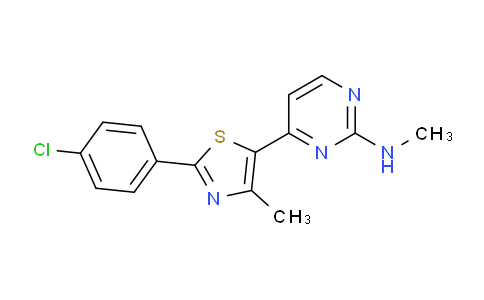 MC2B5353 | 499796-97-3 | 2-ピリミジナミン、4-[2-(4-クロロフェニル)-4-メチル-5-チアゾリル]-N-メチル-