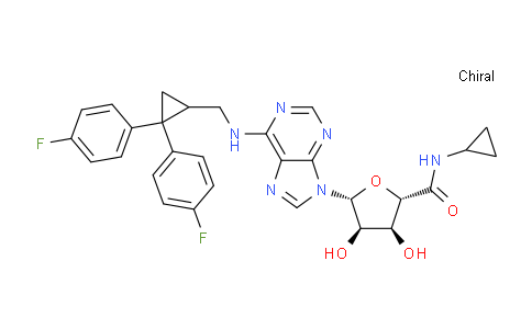 151397-86-3 | β-D-Ribofuranuronamide, 1-[6-[[[2,2-bis(4-fluorophenyl)cyclopropyl]methyl]amino]-9H-purin-9-yl]-N-cyclopropyl-1-deoxy-, (R)- (9CI)